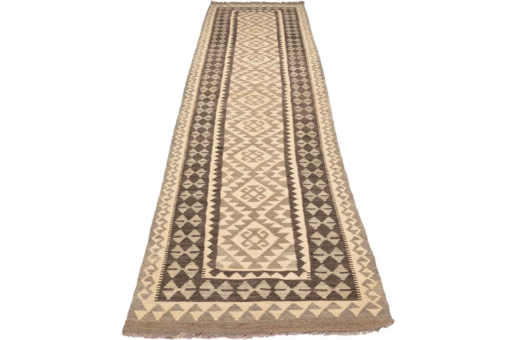 Afghanischer Kelim – 390 × 83 cm – handgewebt aus Schurwolle