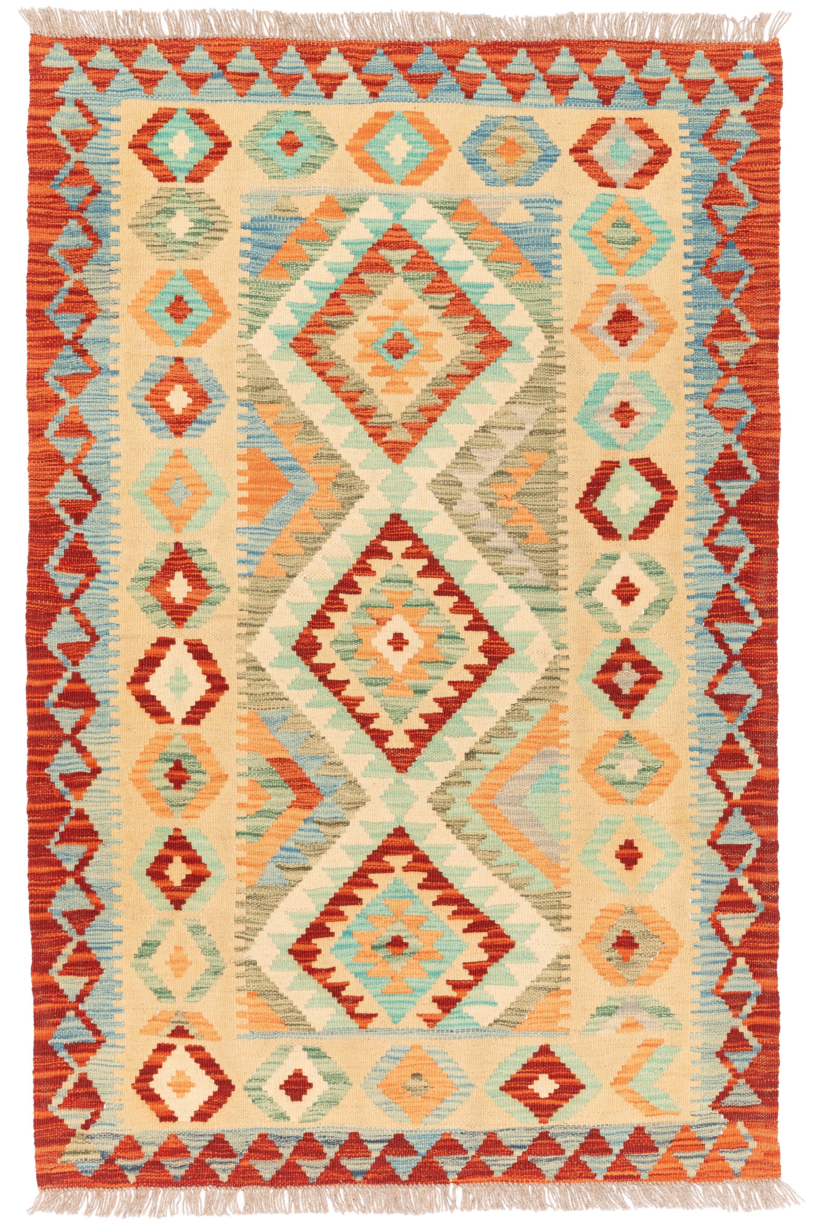 Afghanischer Kelim – 156 × 100 cm – handgewebt aus Schurwolle