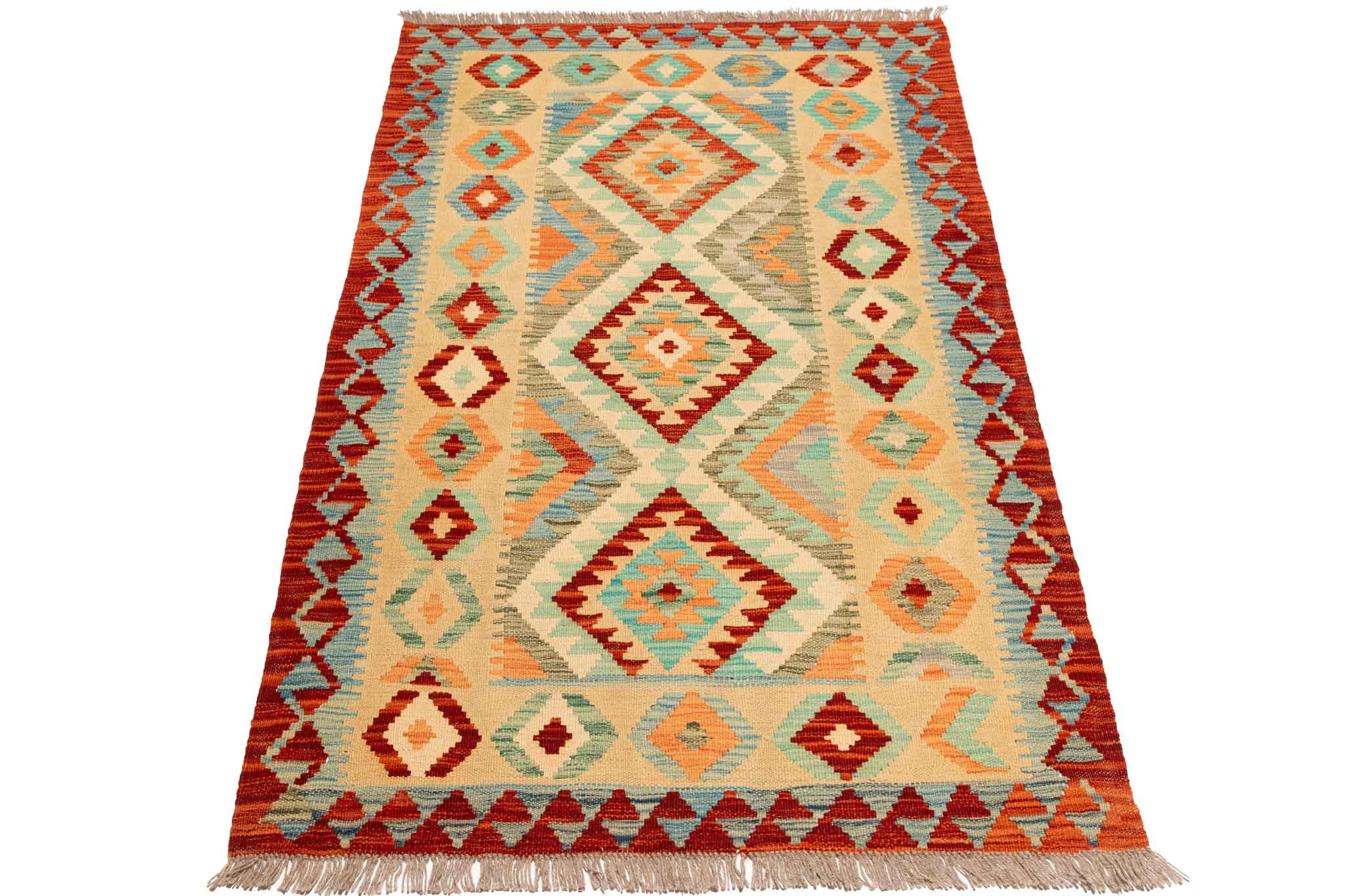 Afghanischer Kelim – 156 × 100 cm – handgewebt aus Schurwolle