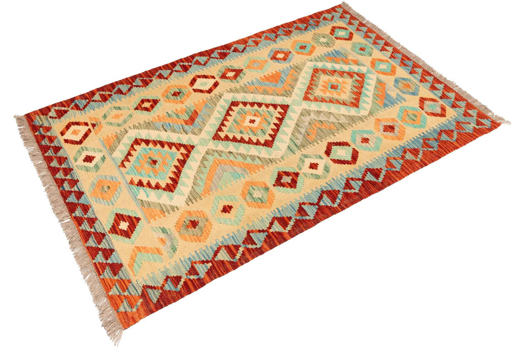 Afghanischer Kelim – 156 × 100 cm – handgewebt aus Schurwolle