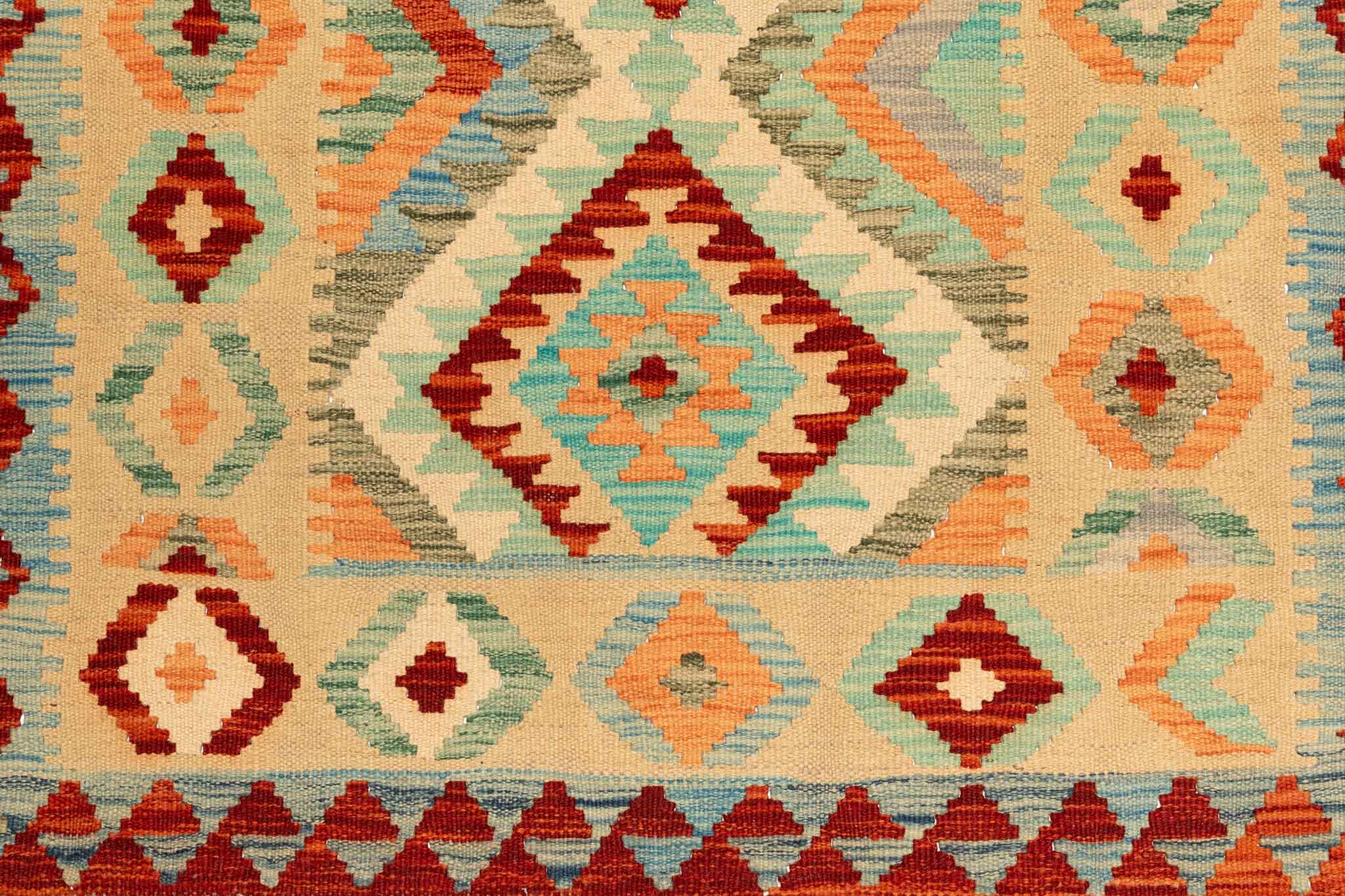 Afghanischer Kelim – 156 × 100 cm – handgewebt aus Schurwolle