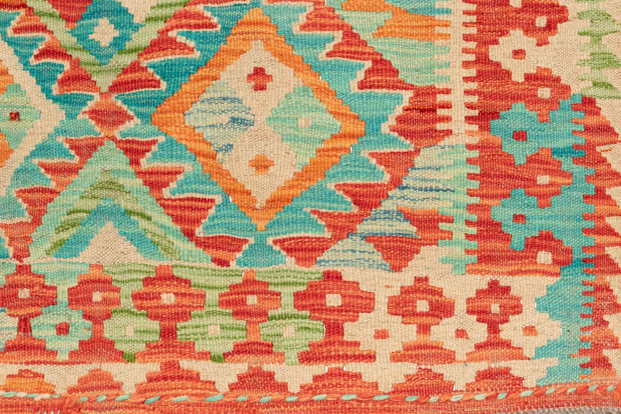 Afghanischer Kelim – 153 × 100 cm – handgewebt aus Schurwolle