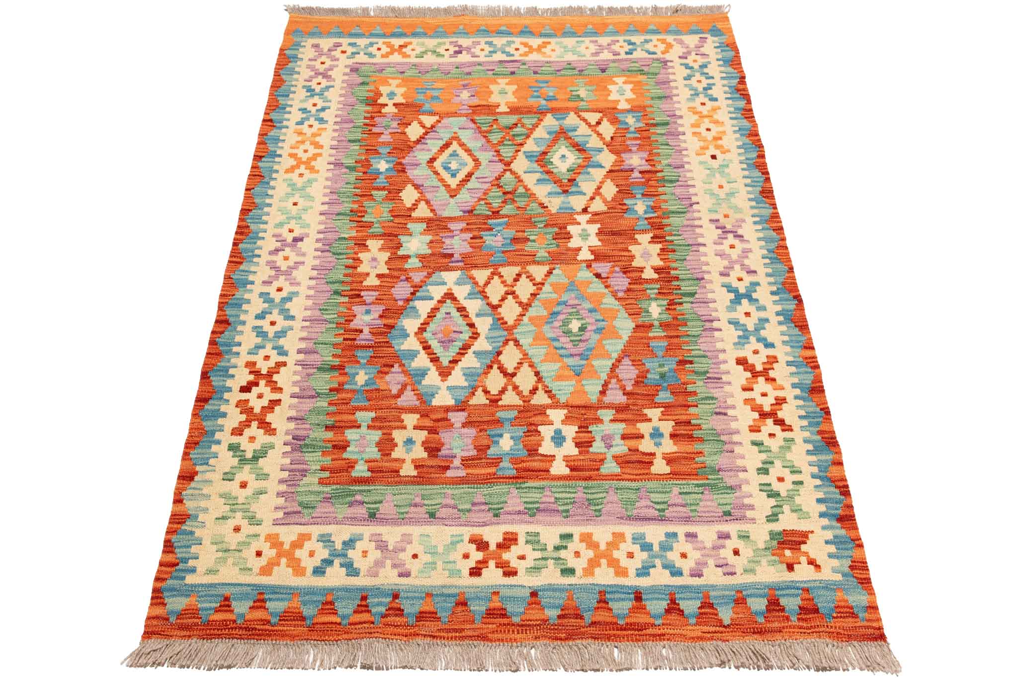 Afghanischer Kelim – 142 × 98 cm – handgewebt aus Schurwolle