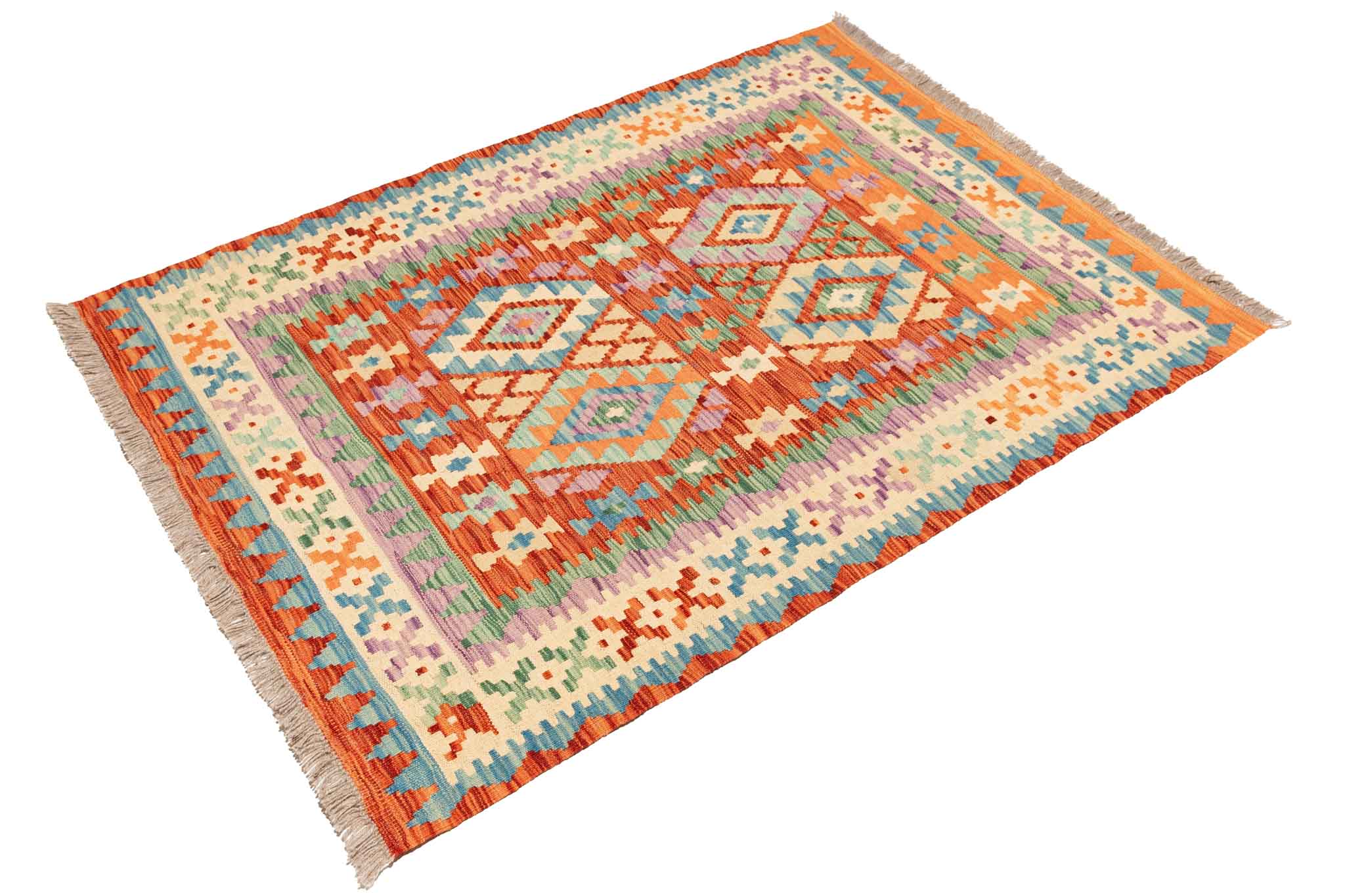 Afghanischer Kelim – 142 × 98 cm – handgewebt aus Schurwolle