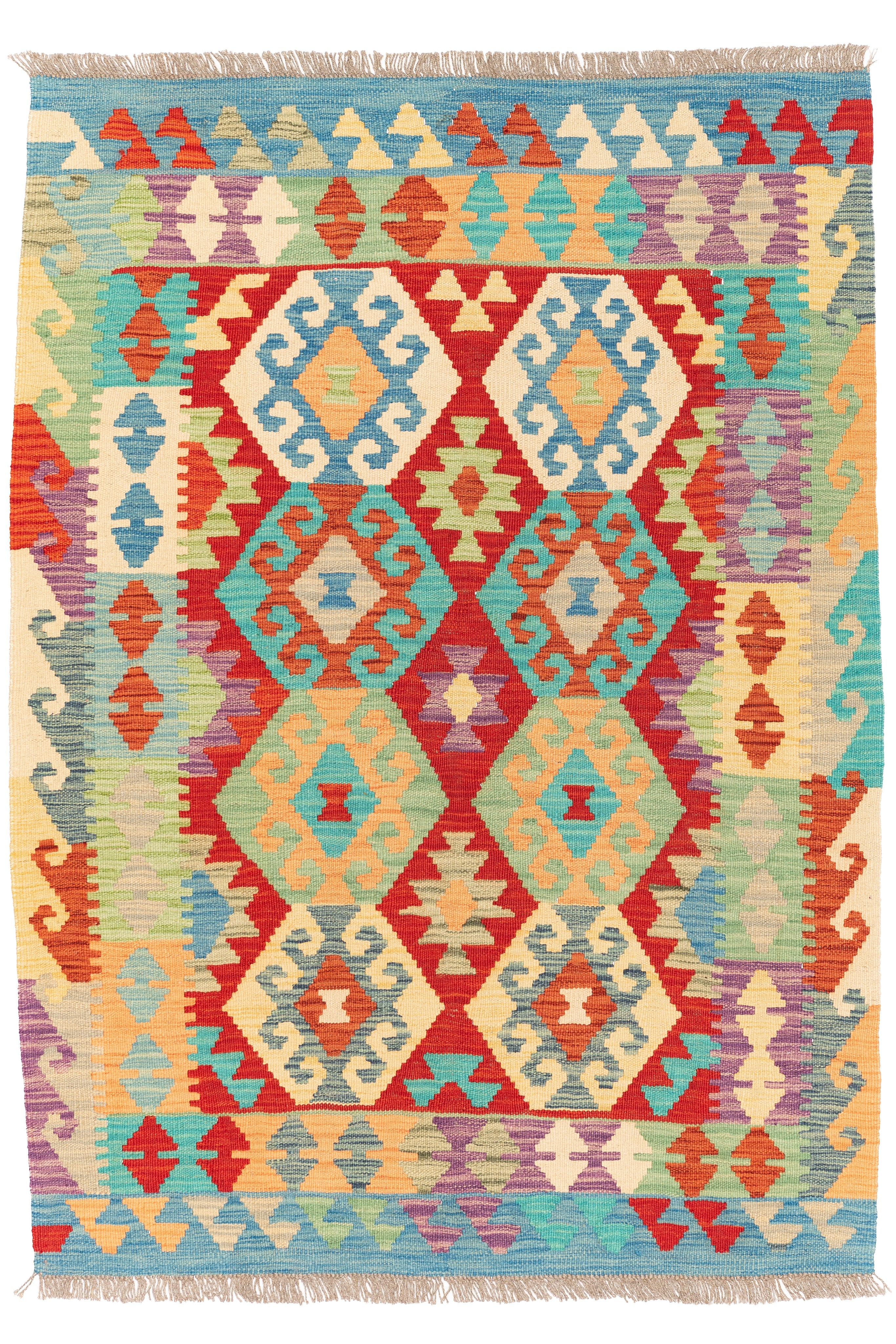 Afghanischer Kelim – 152 × 107 cm – handgewebt aus Schurwolle