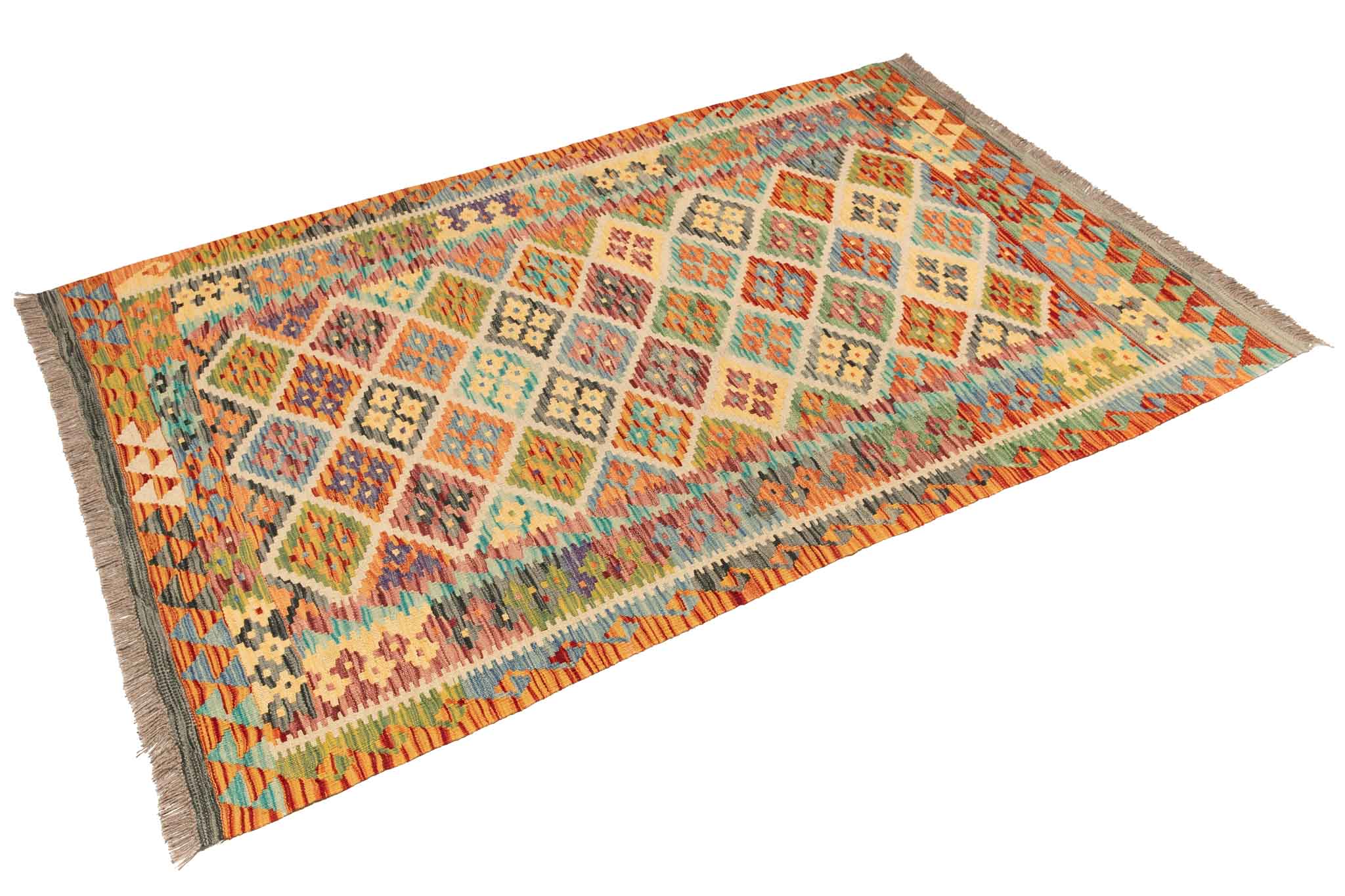 Afghanischer Kelim – 189 × 117 cm – handgewebt aus Schurwolle