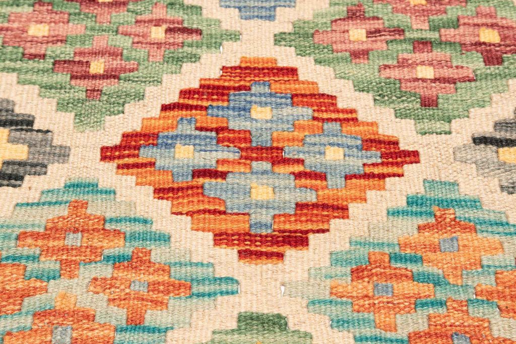 Afghanischer Kelim – 189 × 117 cm – handgewebt aus Schurwolle