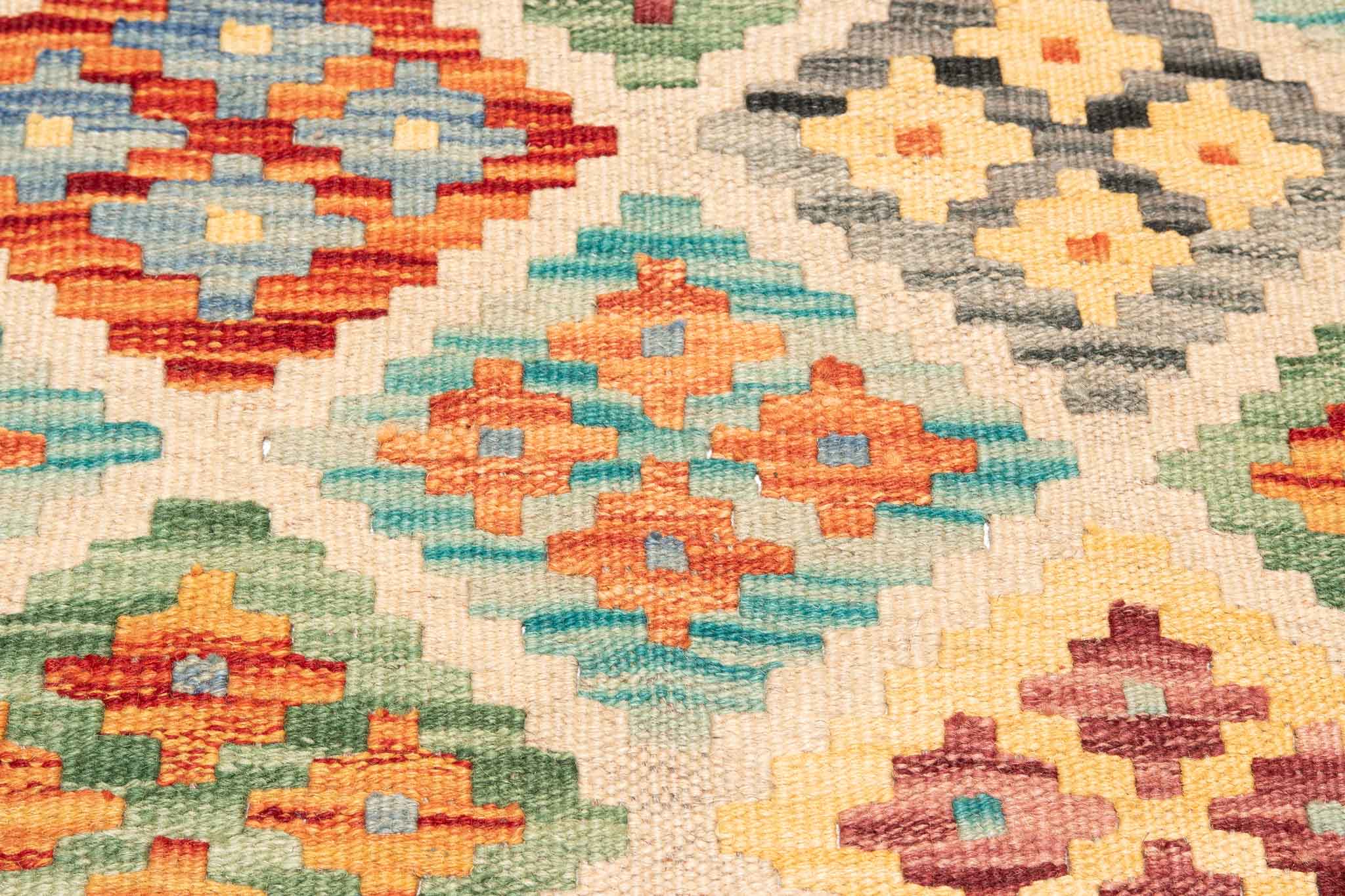 Afghanischer Kelim – 189 × 117 cm – handgewebt aus Schurwolle