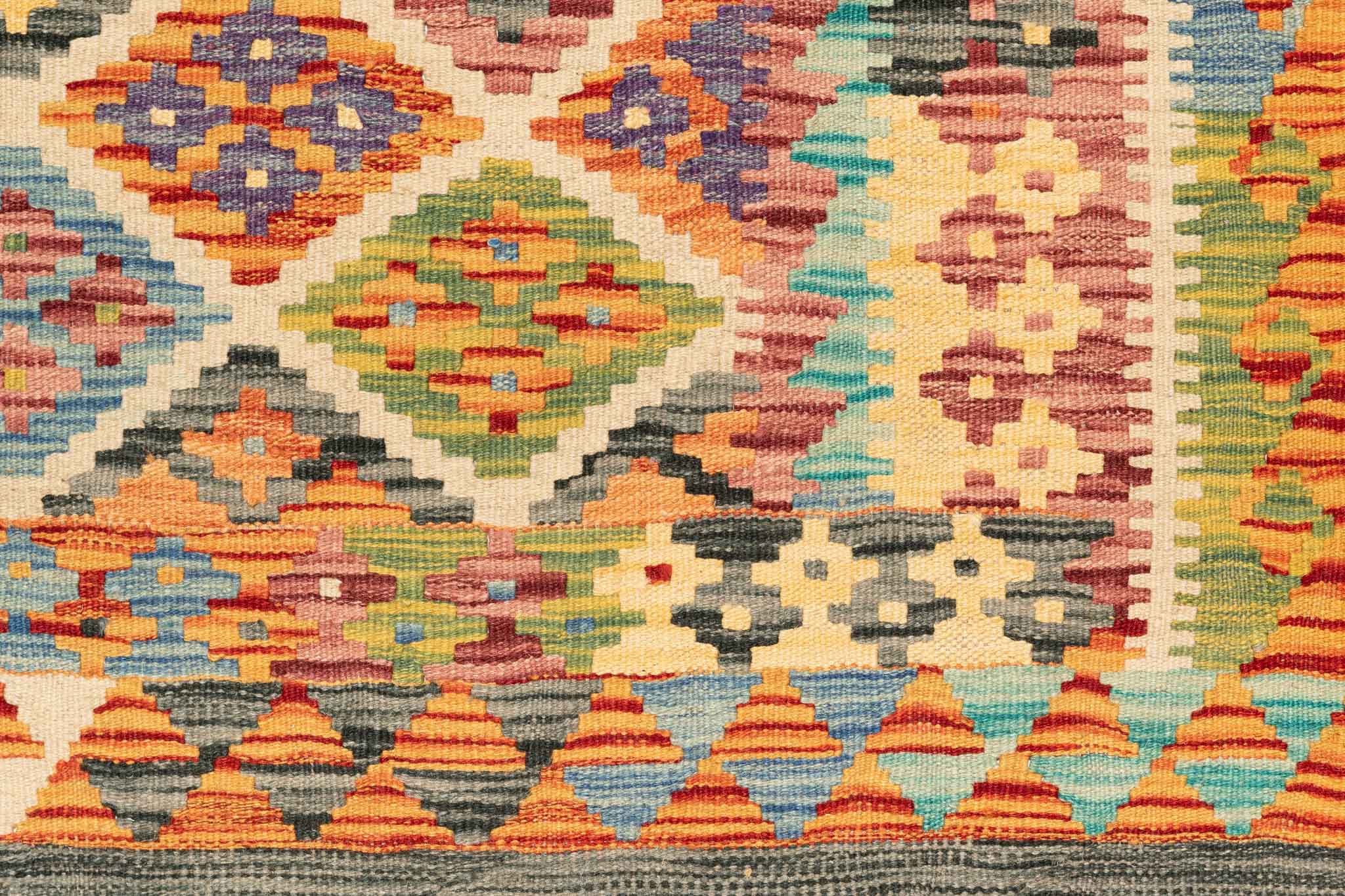 Afghanischer Kelim – 189 × 117 cm – handgewebt aus Schurwolle