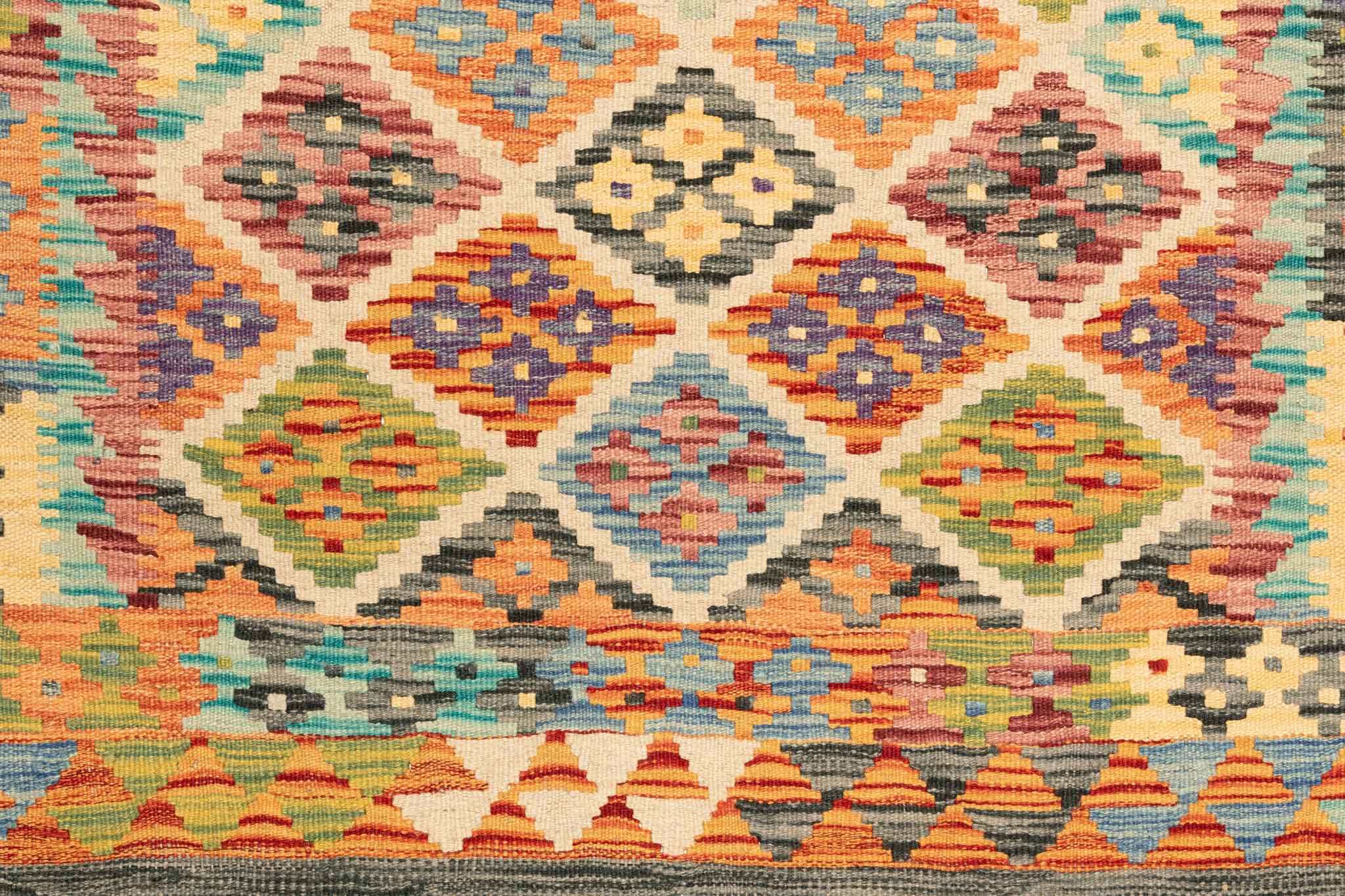 Afghanischer Kelim – 189 × 117 cm – handgewebt aus Schurwolle