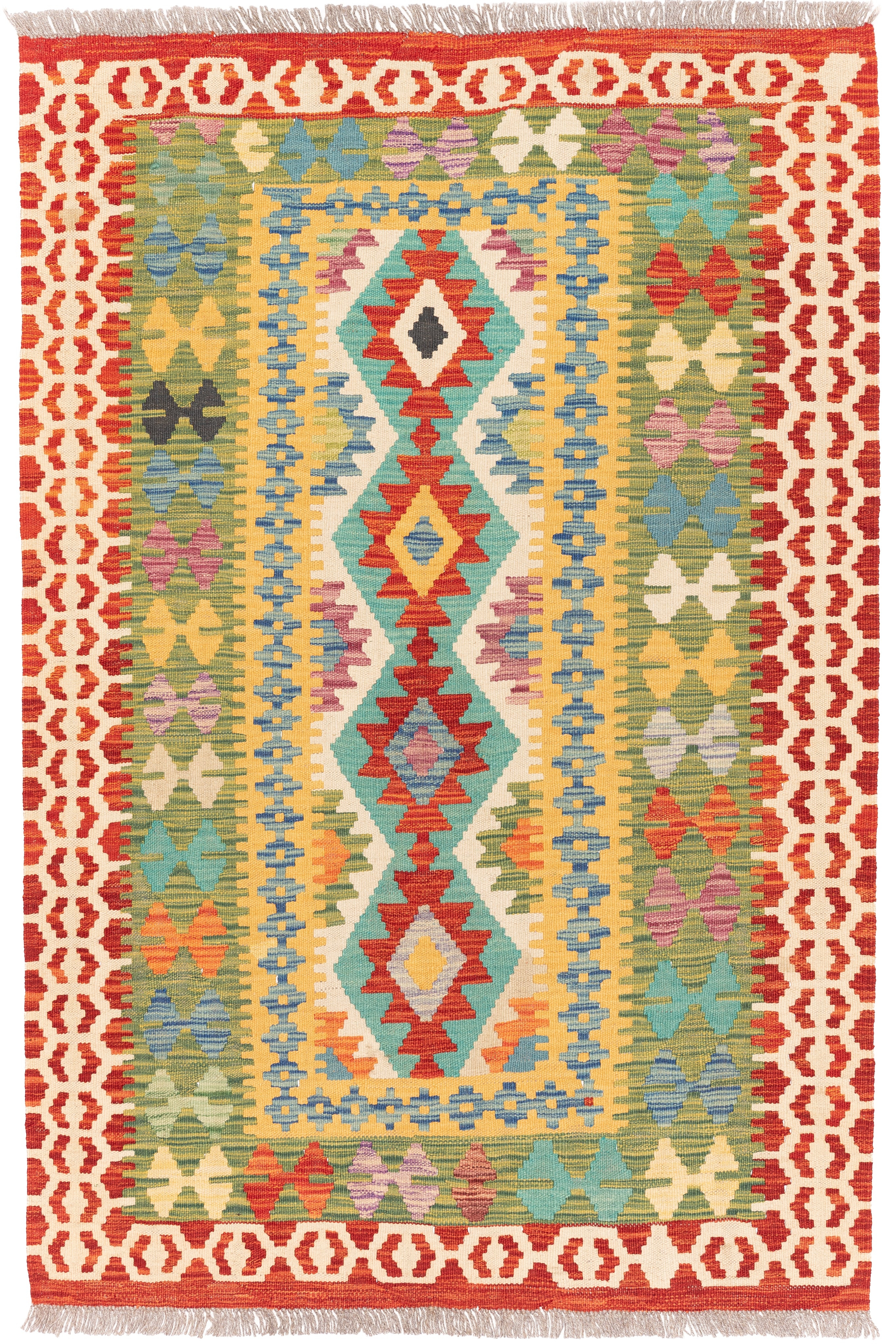 Afghanischer Kelim – 166 × 110 cm – handgewebt aus Schurwolle