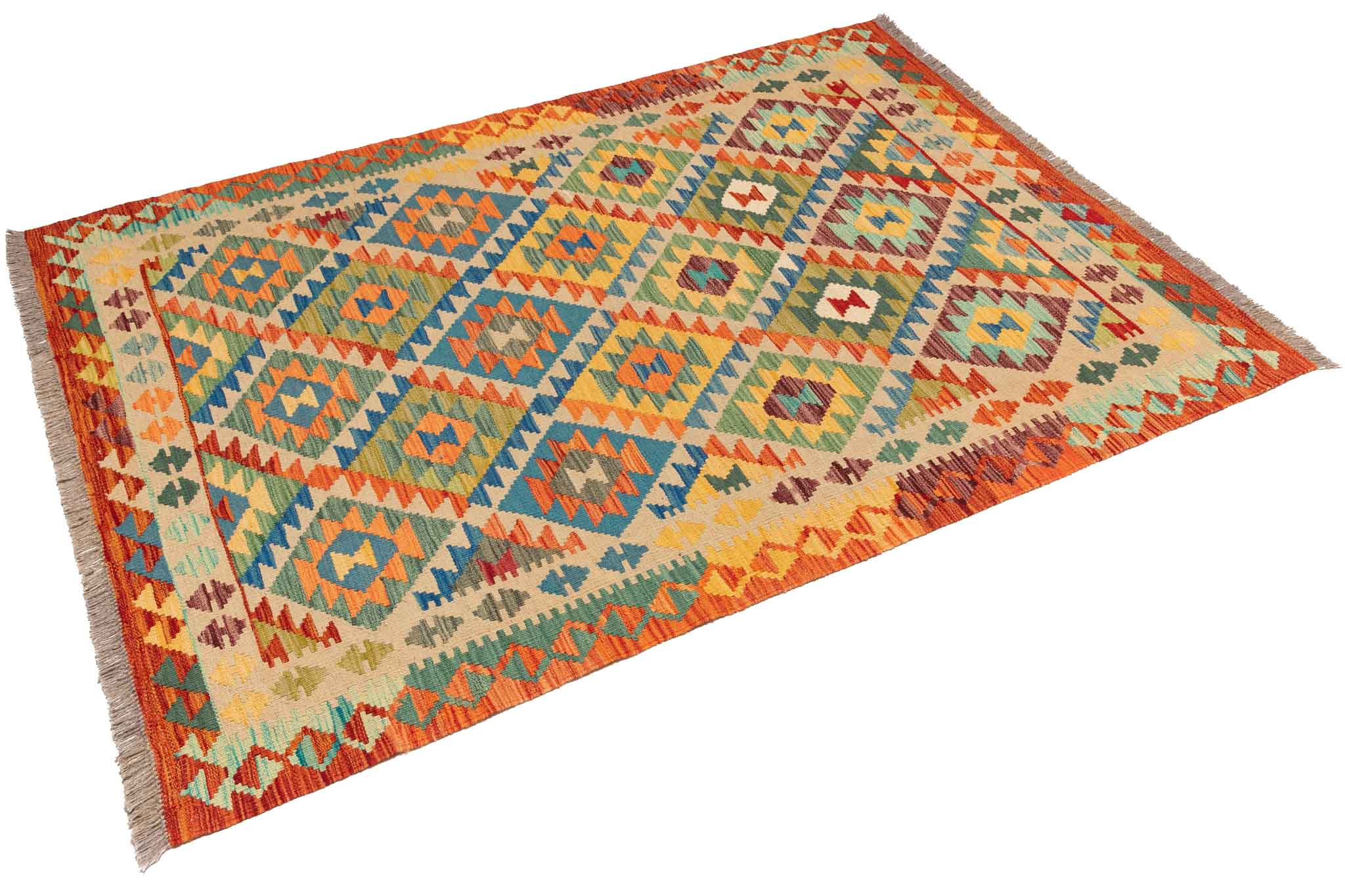 Afghanischer Kelim – 180 × 125 cm – handgewebt aus Schurwolle