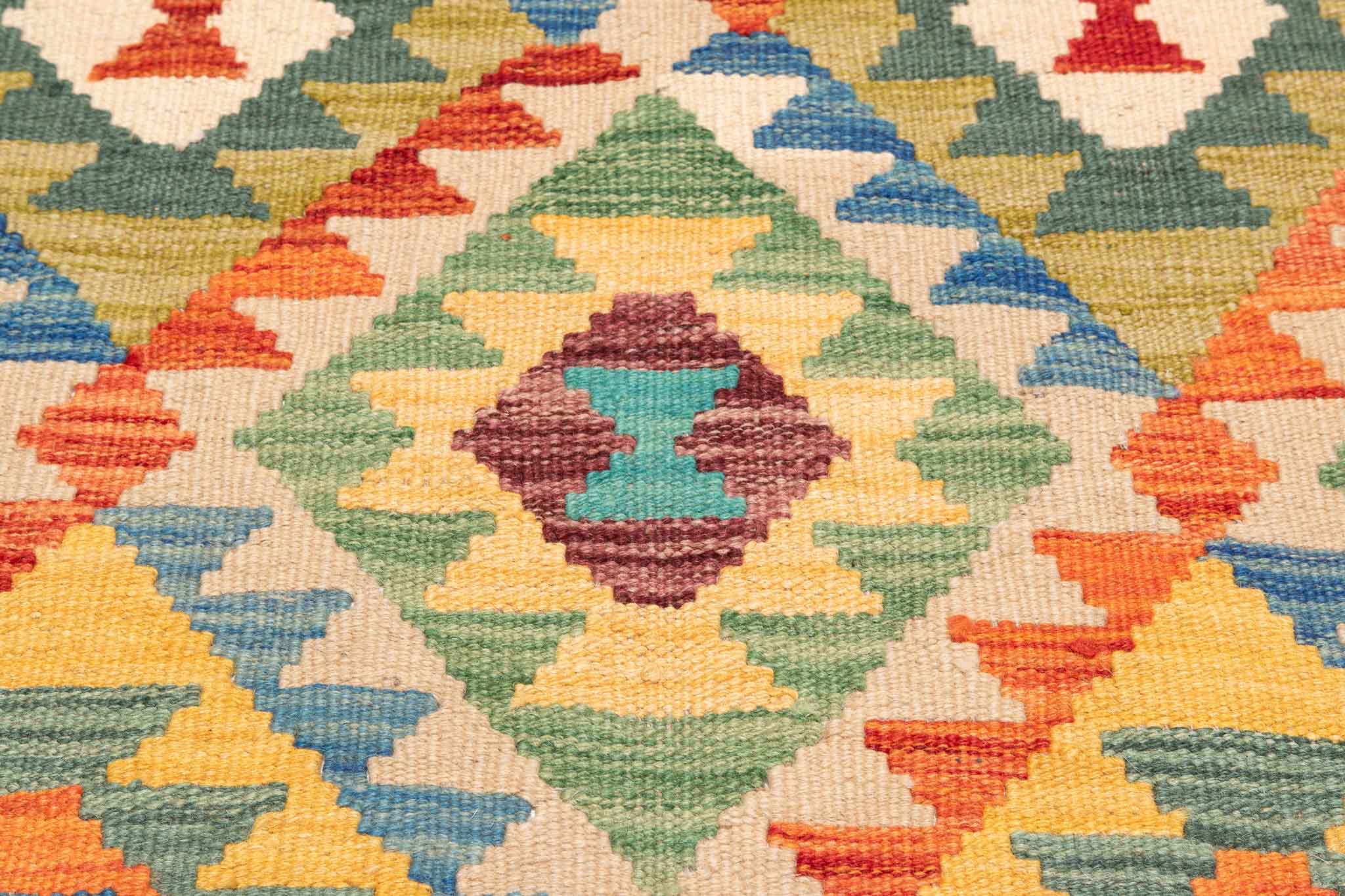 Afghanischer Kelim – 180 × 125 cm – handgewebt aus Schurwolle