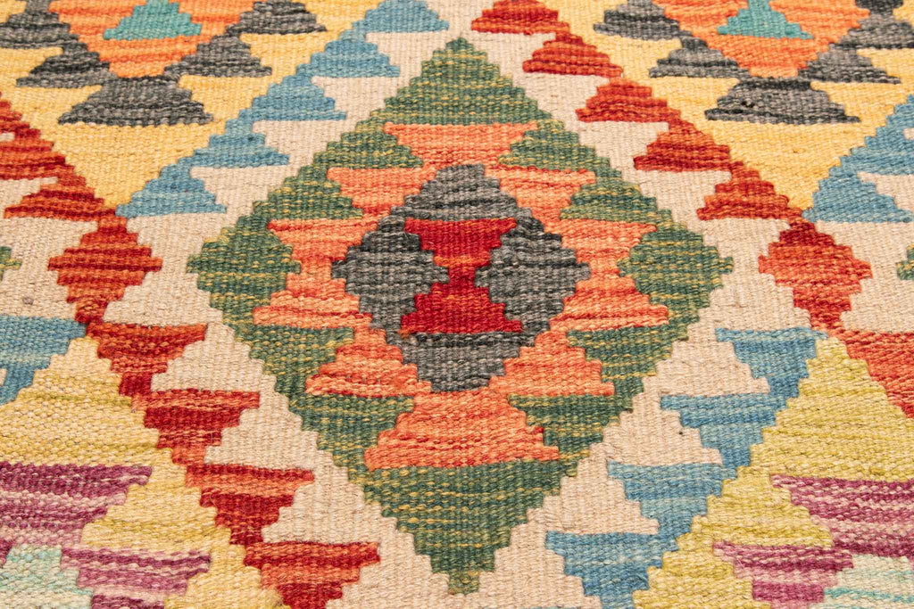 Afghanischer Kelim – 190 × 120 cm – handgewebt aus Schurwolle