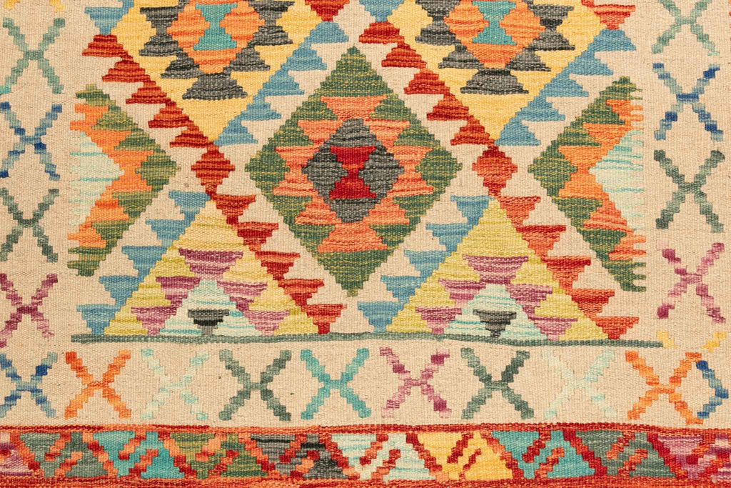 Afghanischer Kelim – 190 × 120 cm – handgewebt aus Schurwolle