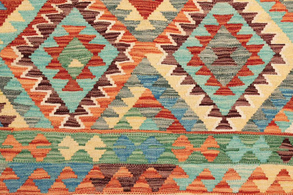 Afghanischer Kelim – 194 × 150 cm – handgewebt aus Schurwolle