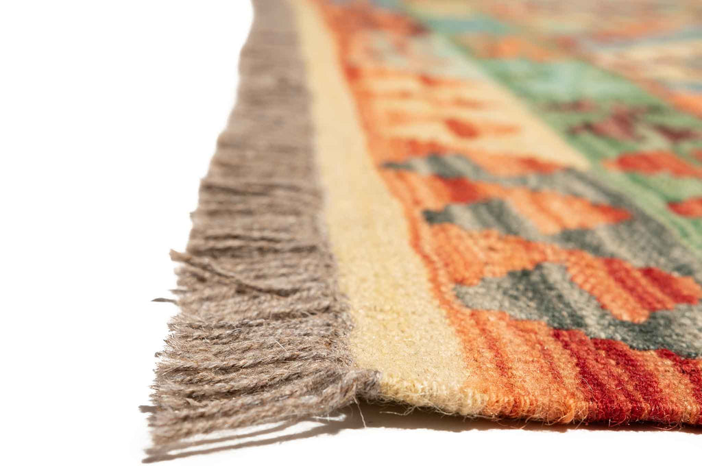 Afghanischer Kelim – 194 × 150 cm – handgewebt aus Schurwolle