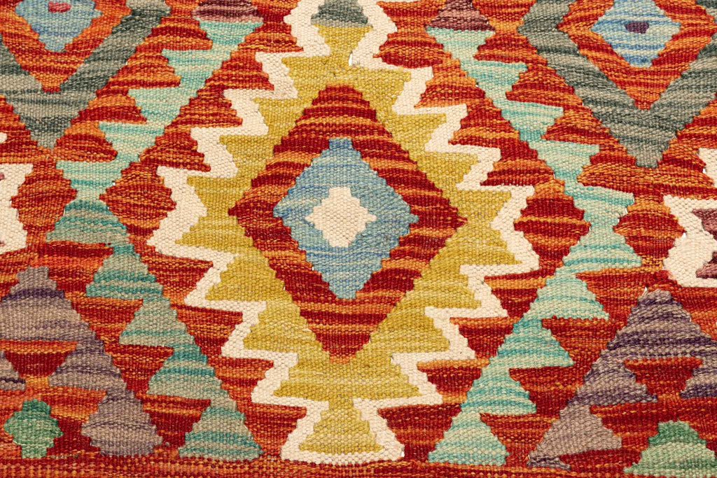 Afghanischer Kelim – 196 × 145 cm – handgewebt aus Schurwolle