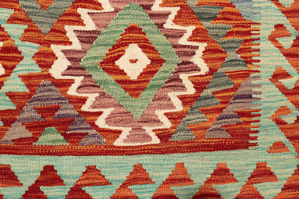 Afghanischer Kelim – 196 × 145 cm – handgewebt aus Schurwolle