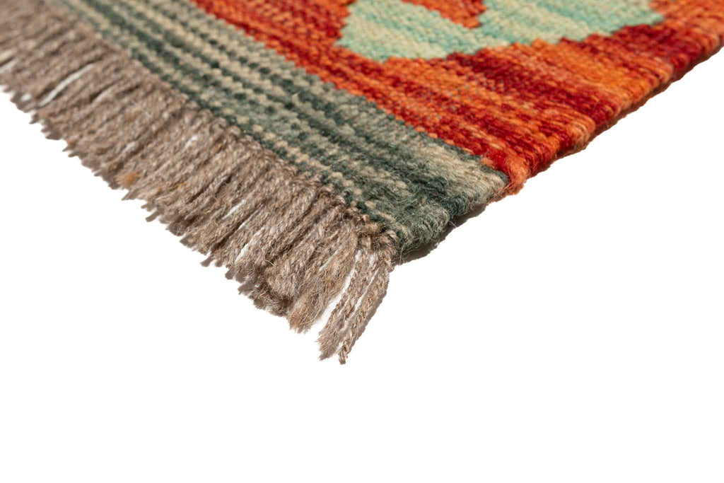 Afghanischer Kelim – 196 × 145 cm – handgewebt aus Schurwolle