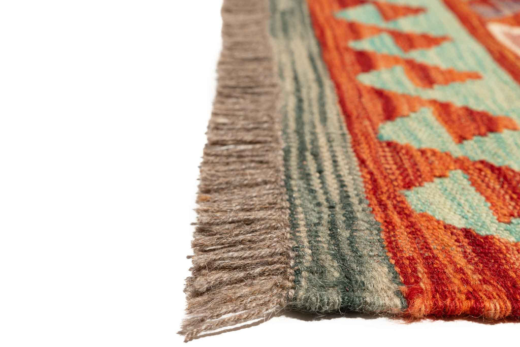 Afghanischer Kelim – 196 × 145 cm – handgewebt aus Schurwolle