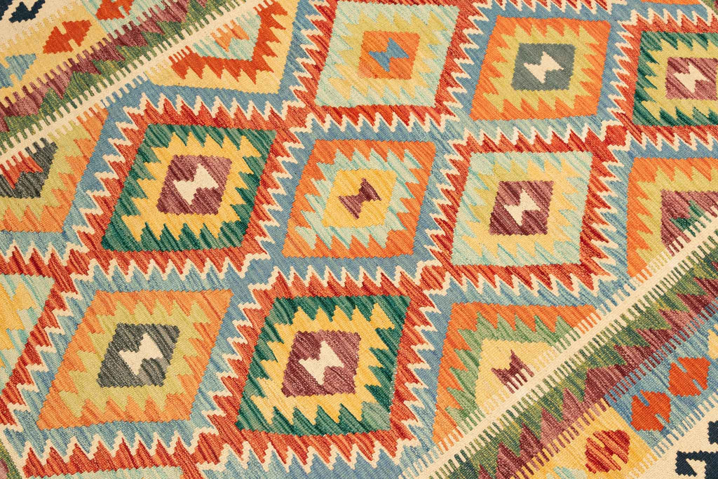 Afghanischer Kelim – 205 × 148 cm – handgewebt aus Schurwolle