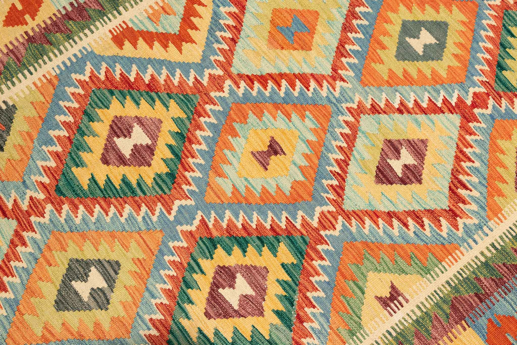 Afghanischer Kelim – 205 × 148 cm – handgewebt aus Schurwolle