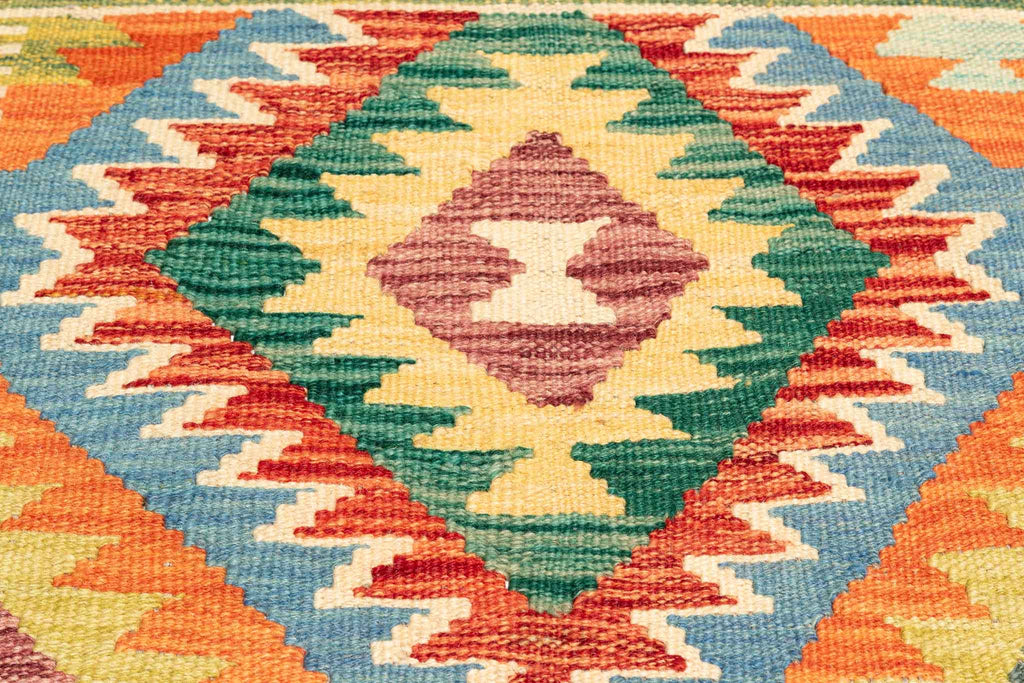 Afghanischer Kelim – 205 × 148 cm – handgewebt aus Schurwolle