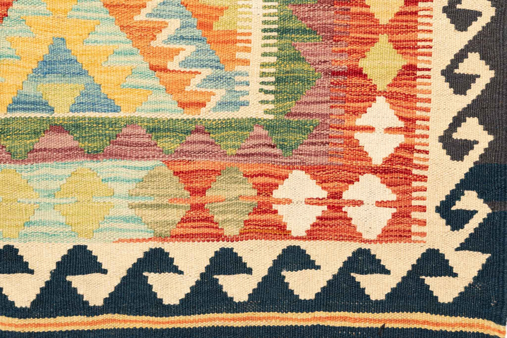Afghanischer Kelim – 205 × 148 cm – handgewebt aus Schurwolle