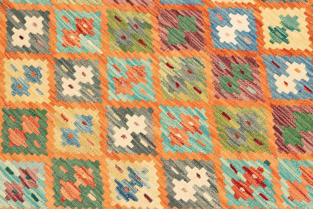 Afghanischer Kelim – 206 × 166 cm – handgewebt aus Schurwolle