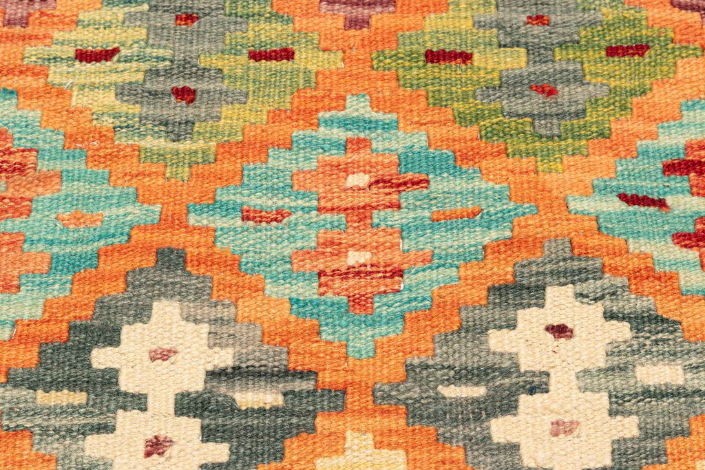 Afghanischer Kelim – 206 × 166 cm – handgewebt aus Schurwolle
