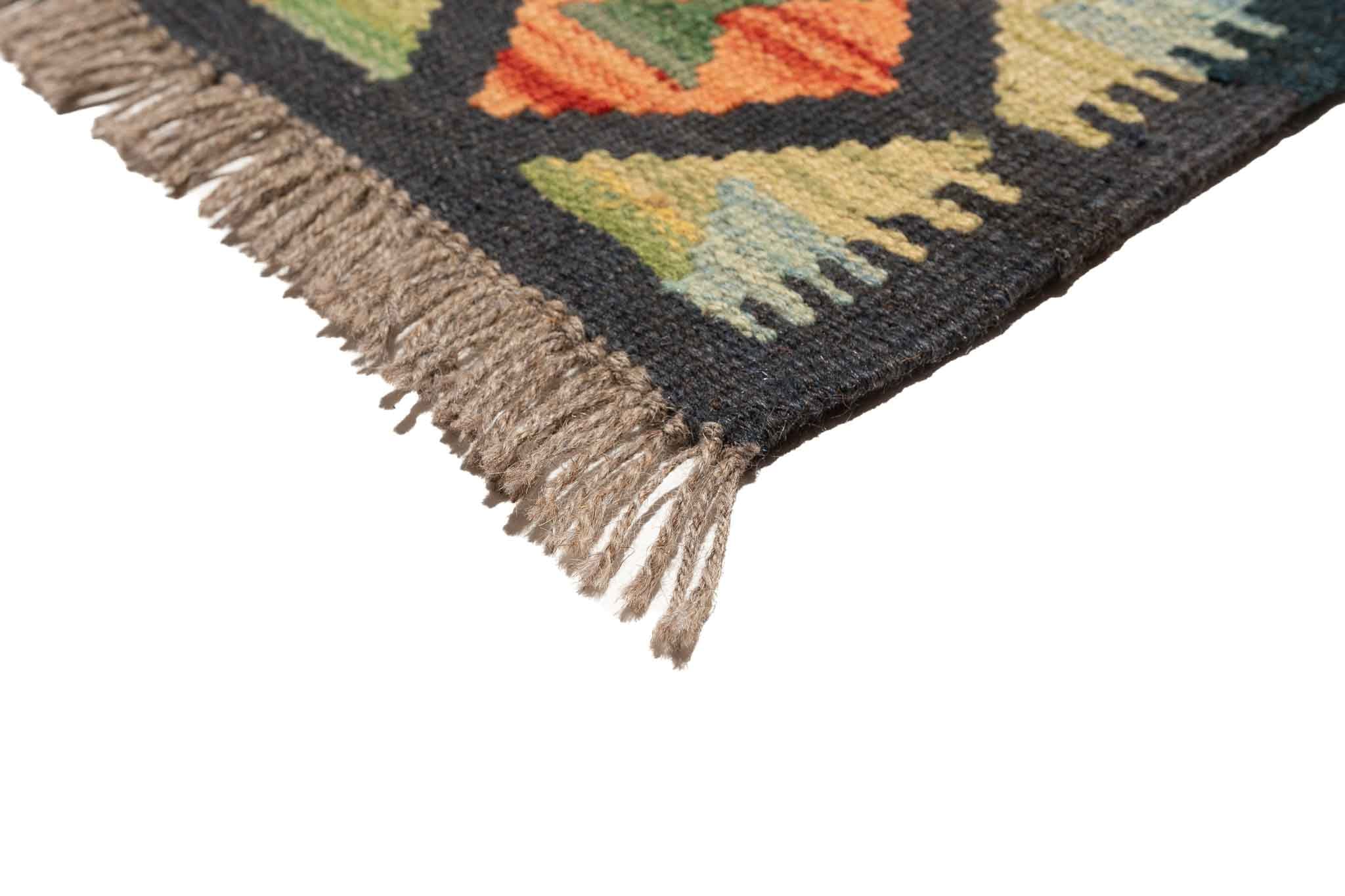 Afghanischer Kelim – 206 × 166 cm – handgewebt aus Schurwolle