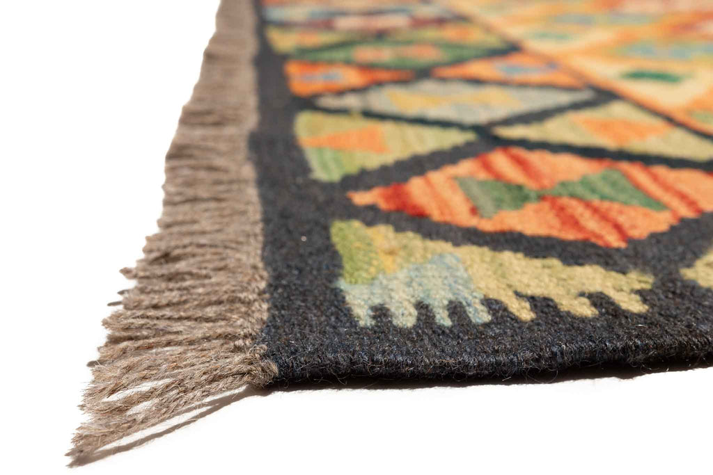 Afghanischer Kelim – 206 × 166 cm – handgewebt aus Schurwolle