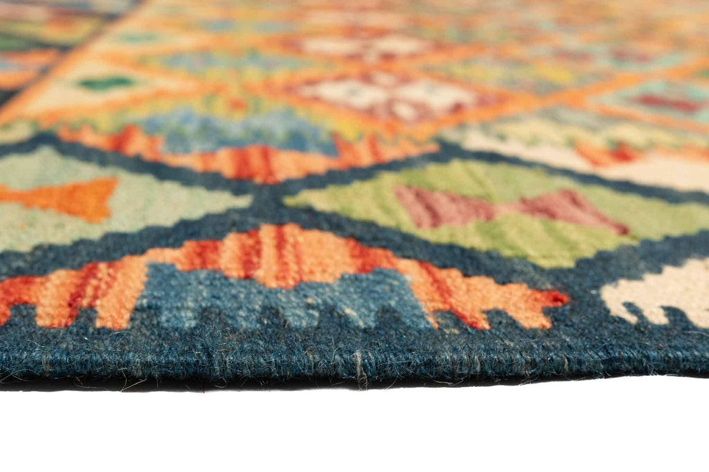 Afghanischer Kelim – 206 × 166 cm – handgewebt aus Schurwolle