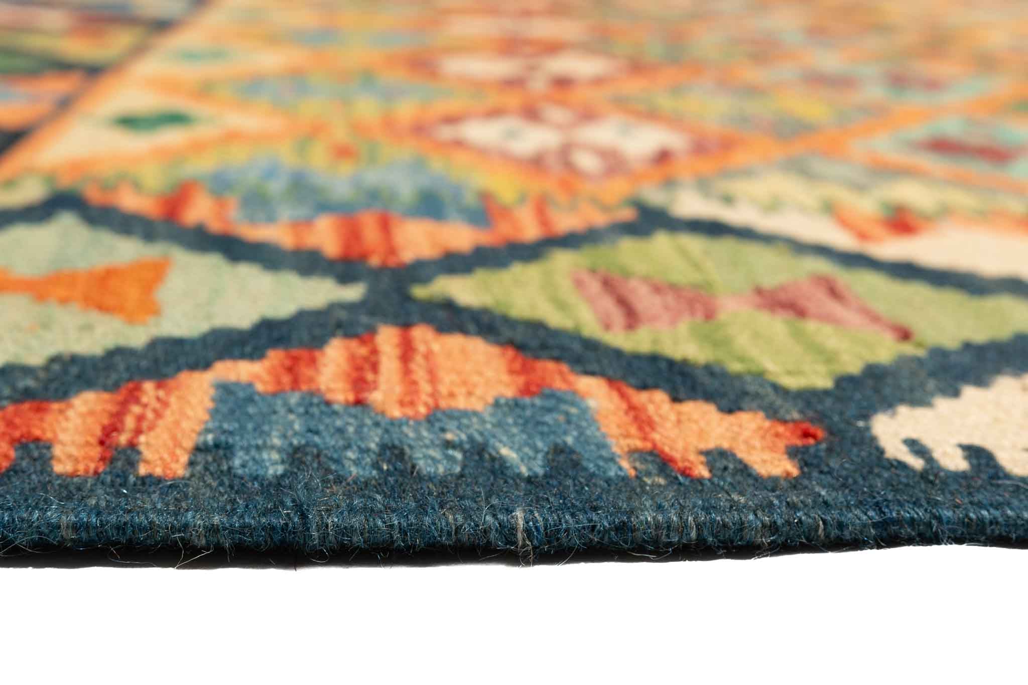 Afghanischer Kelim – 206 × 166 cm – handgewebt aus Schurwolle