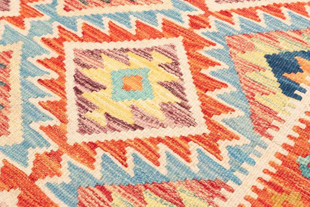 Afghanischer Kelim – 236 × 146 cm – handgewebt aus Schurwolle