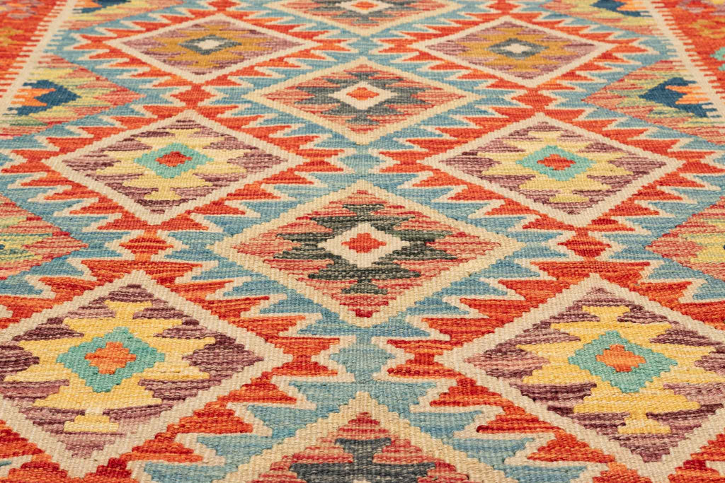 Afghanischer Kelim – 236 × 146 cm – handgewebt aus Schurwolle