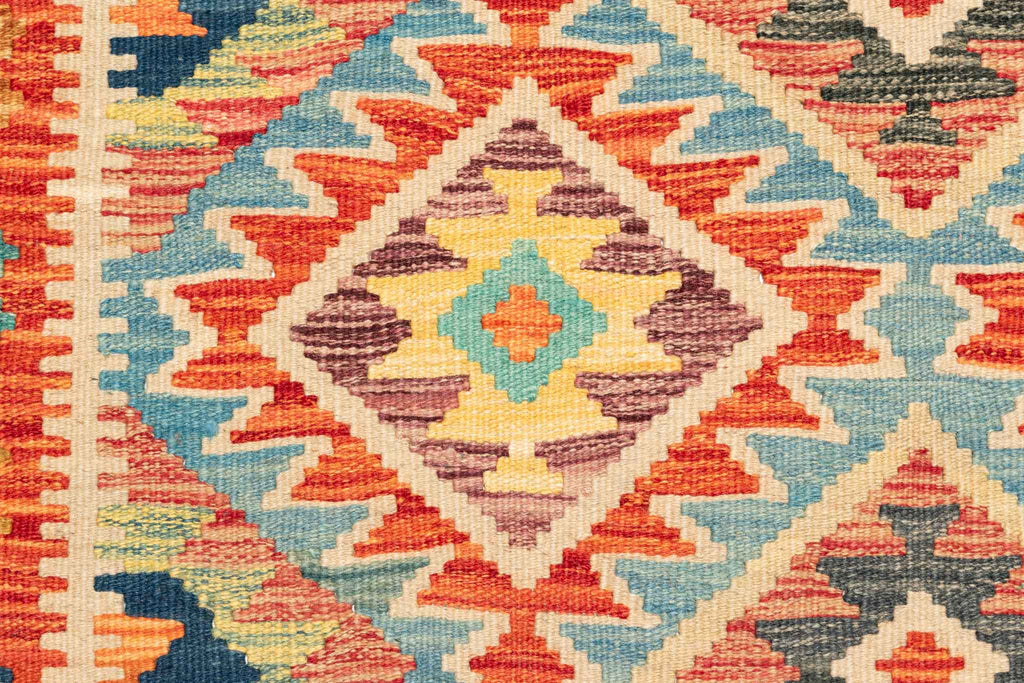 Afghanischer Kelim – 236 × 146 cm – handgewebt aus Schurwolle