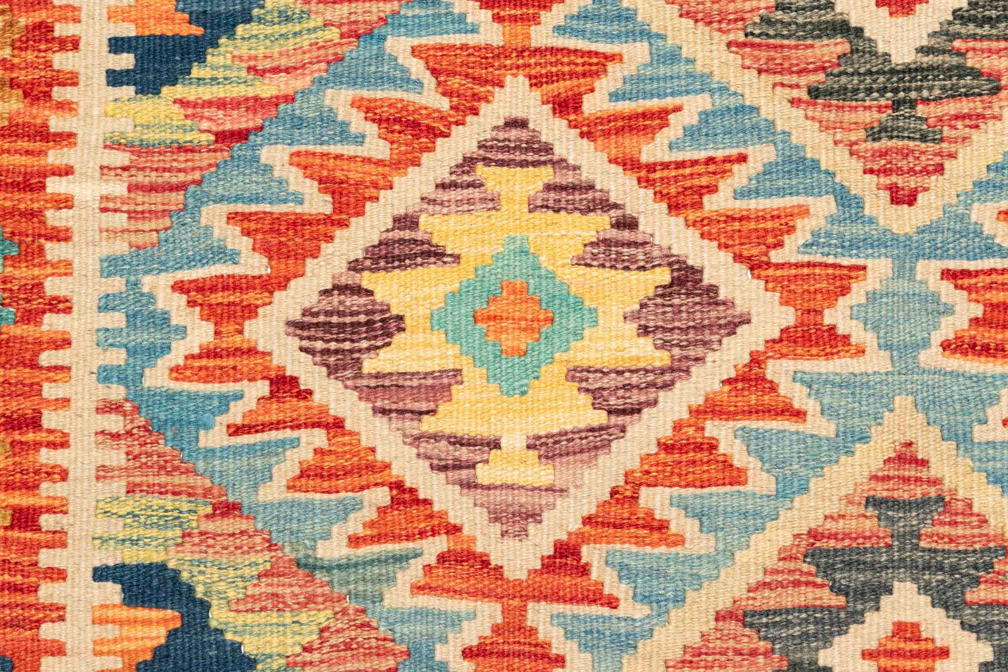 Afghanischer Kelim – 236 × 146 cm – handgewebt aus Schurwolle