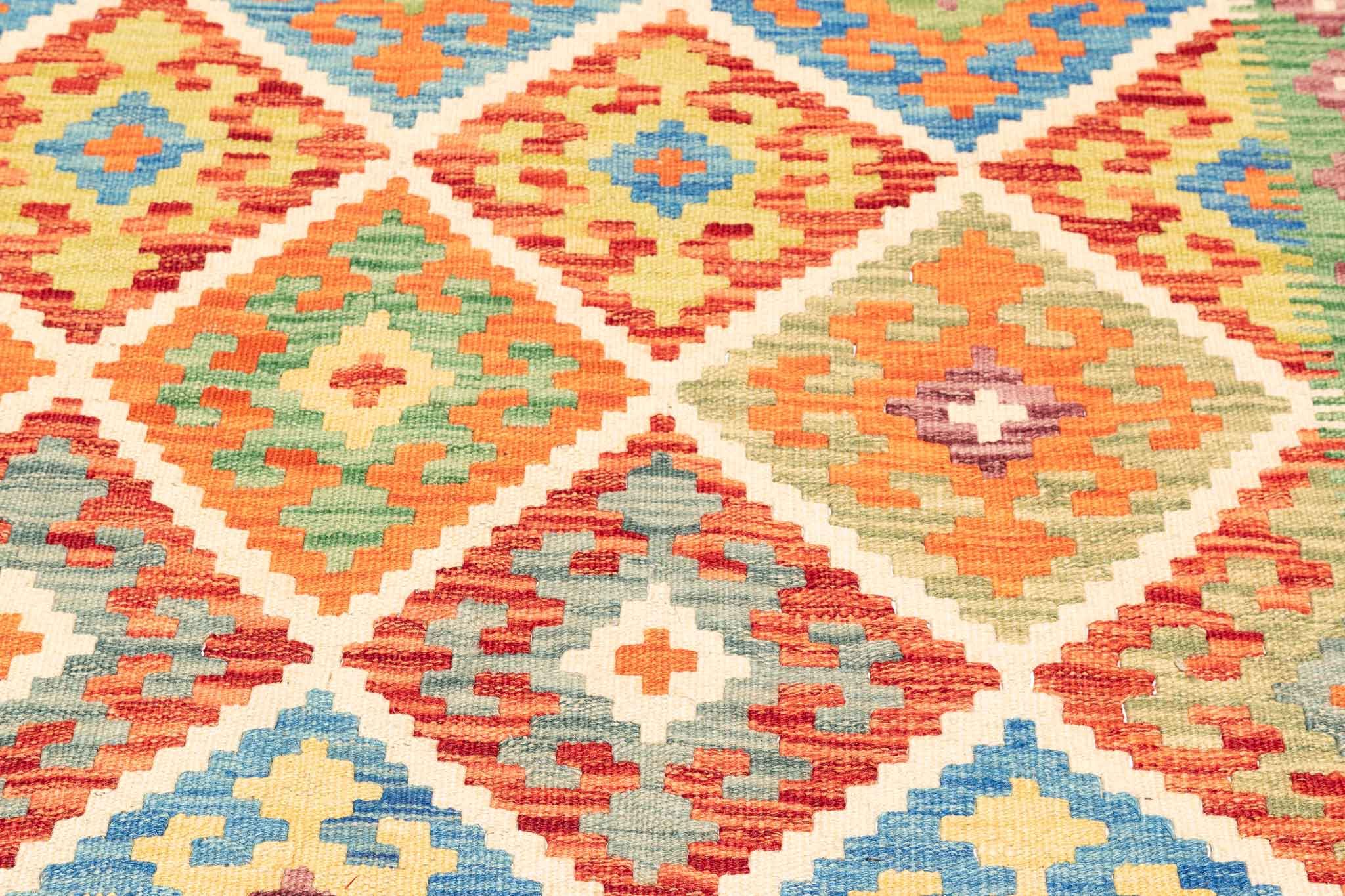 Afghanischer Kelim – 243 × 177 cm – handgewebt aus Schurwolle