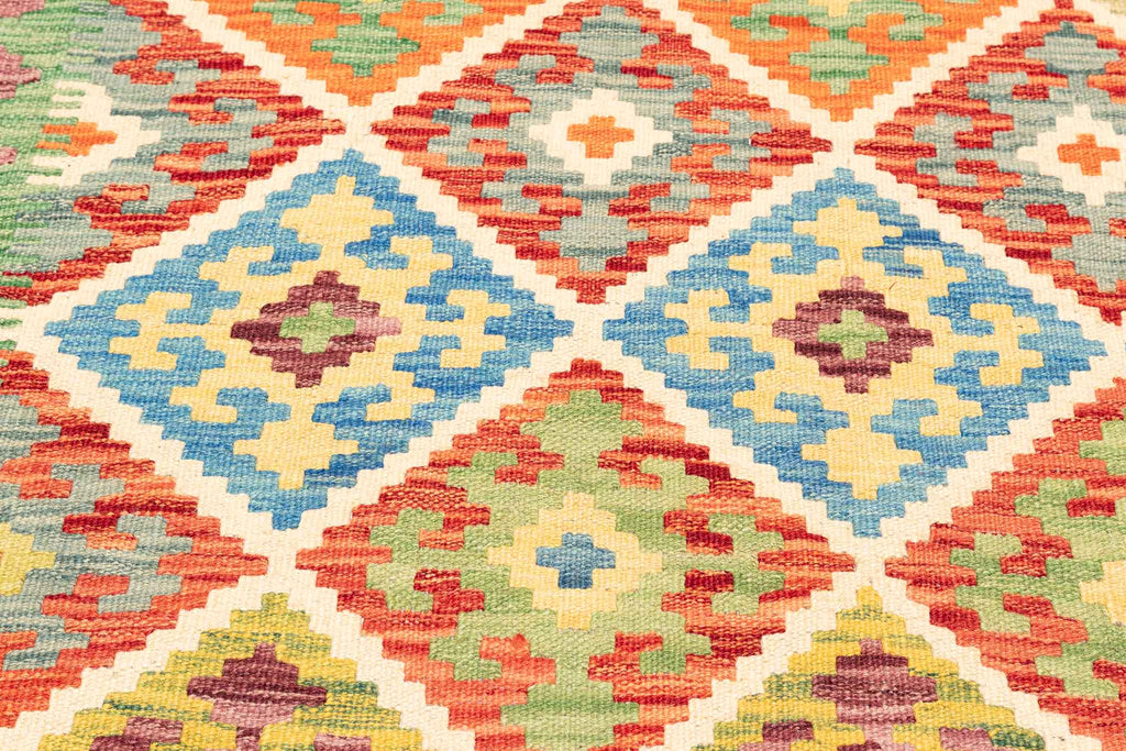 Afghanischer Kelim – 243 × 177 cm – handgewebt aus Schurwolle