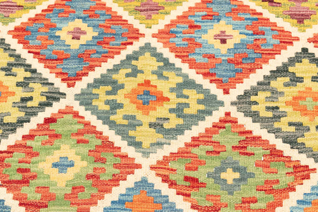 Afghanischer Kelim – 243 × 177 cm – handgewebt aus Schurwolle