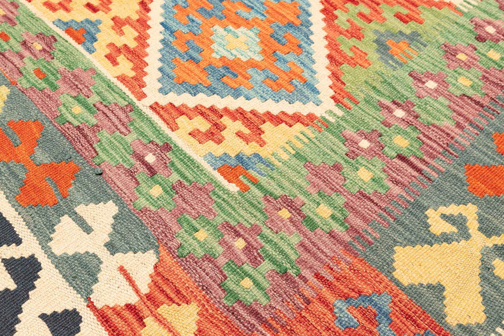 Afghanischer Kelim – 243 × 177 cm – handgewebt aus Schurwolle