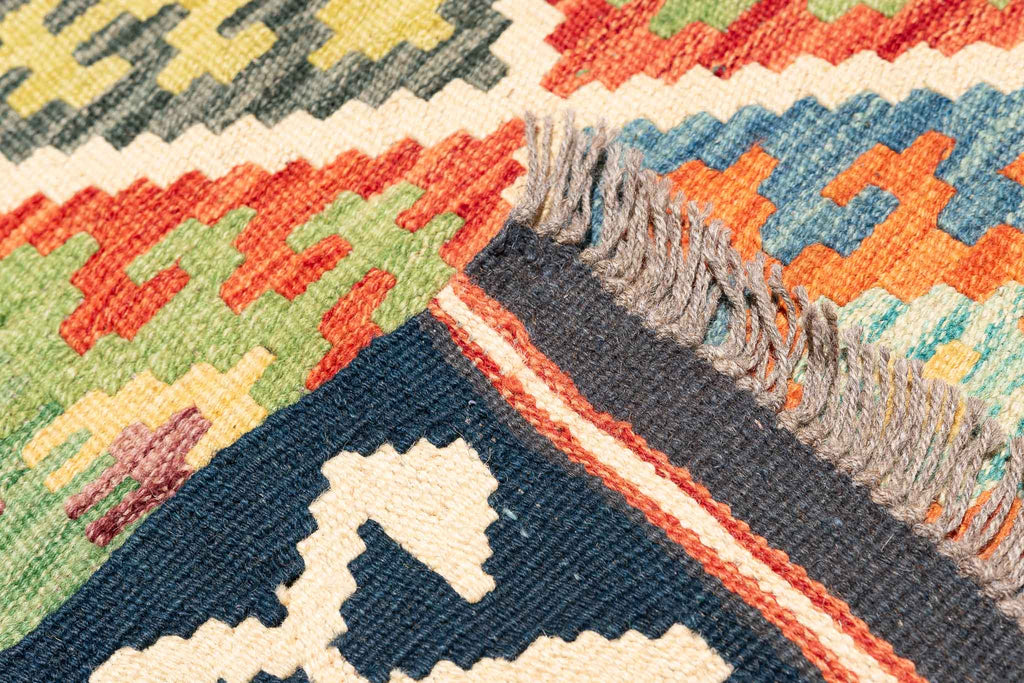 Afghanischer Kelim – 243 × 177 cm – handgewebt aus Schurwolle