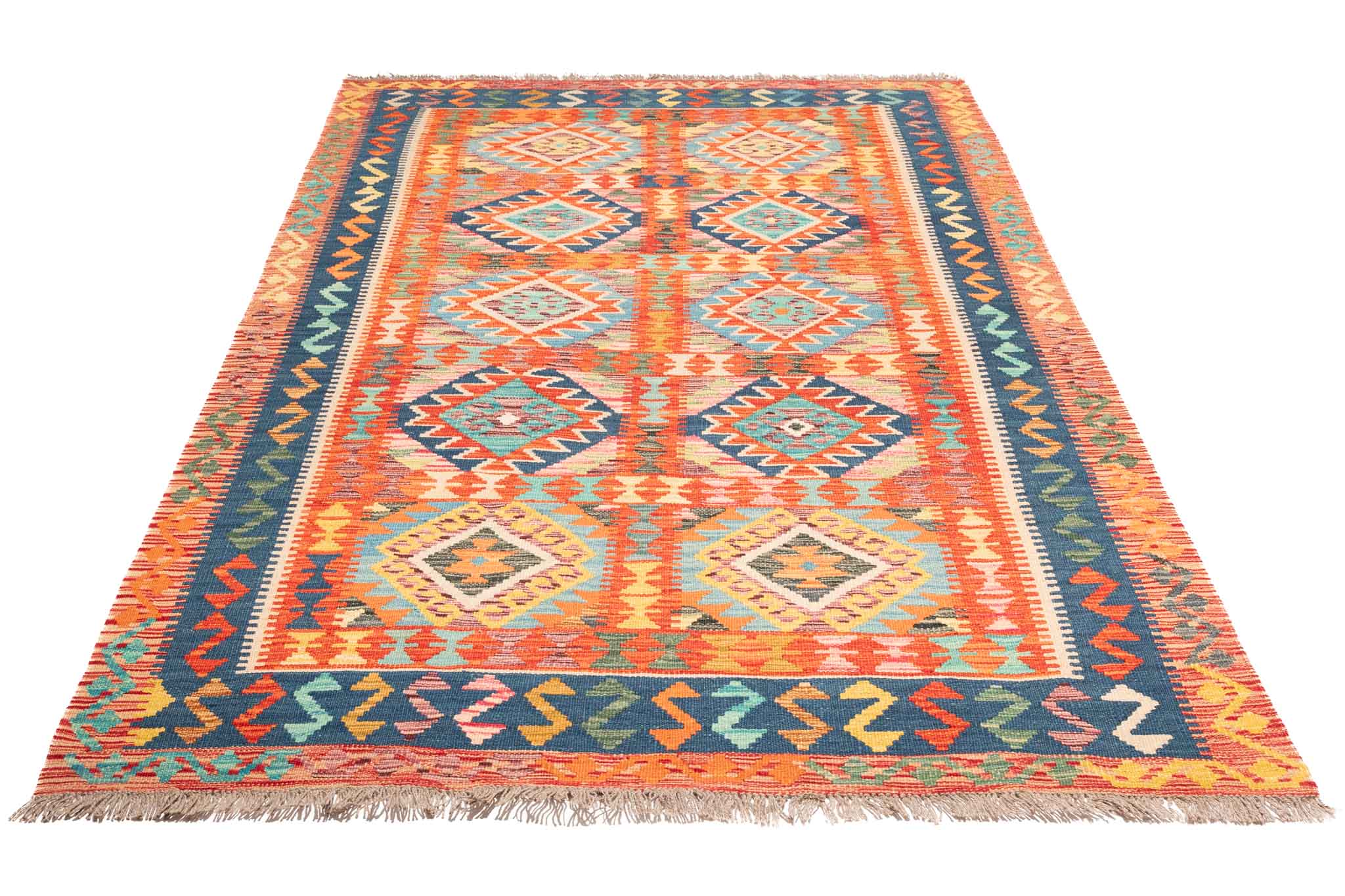 Afghanischer Kelim – 230 × 145 cm – handgewebt aus Schurwolle