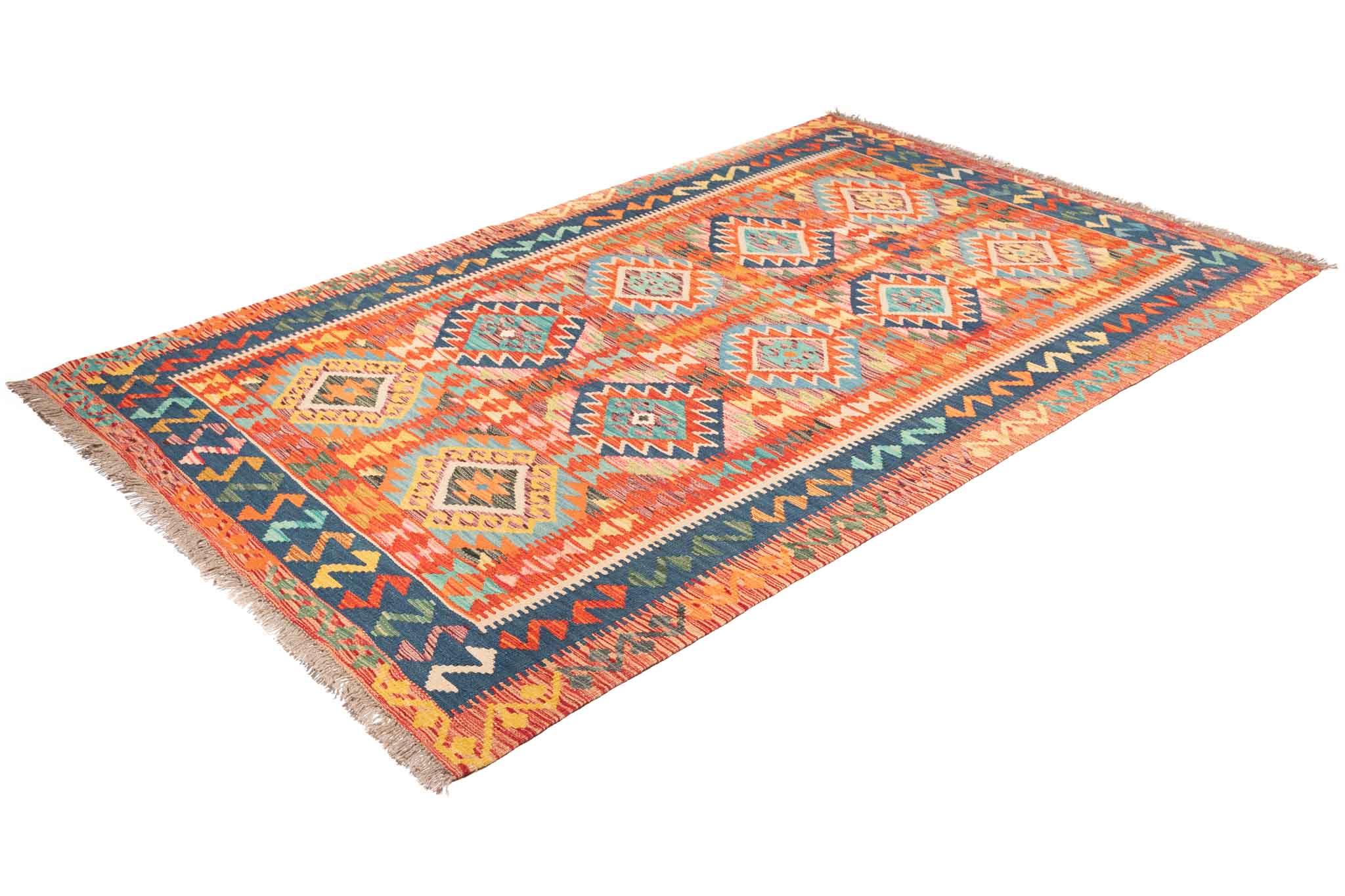 Afghanischer Kelim – 230 × 145 cm – handgewebt aus Schurwolle