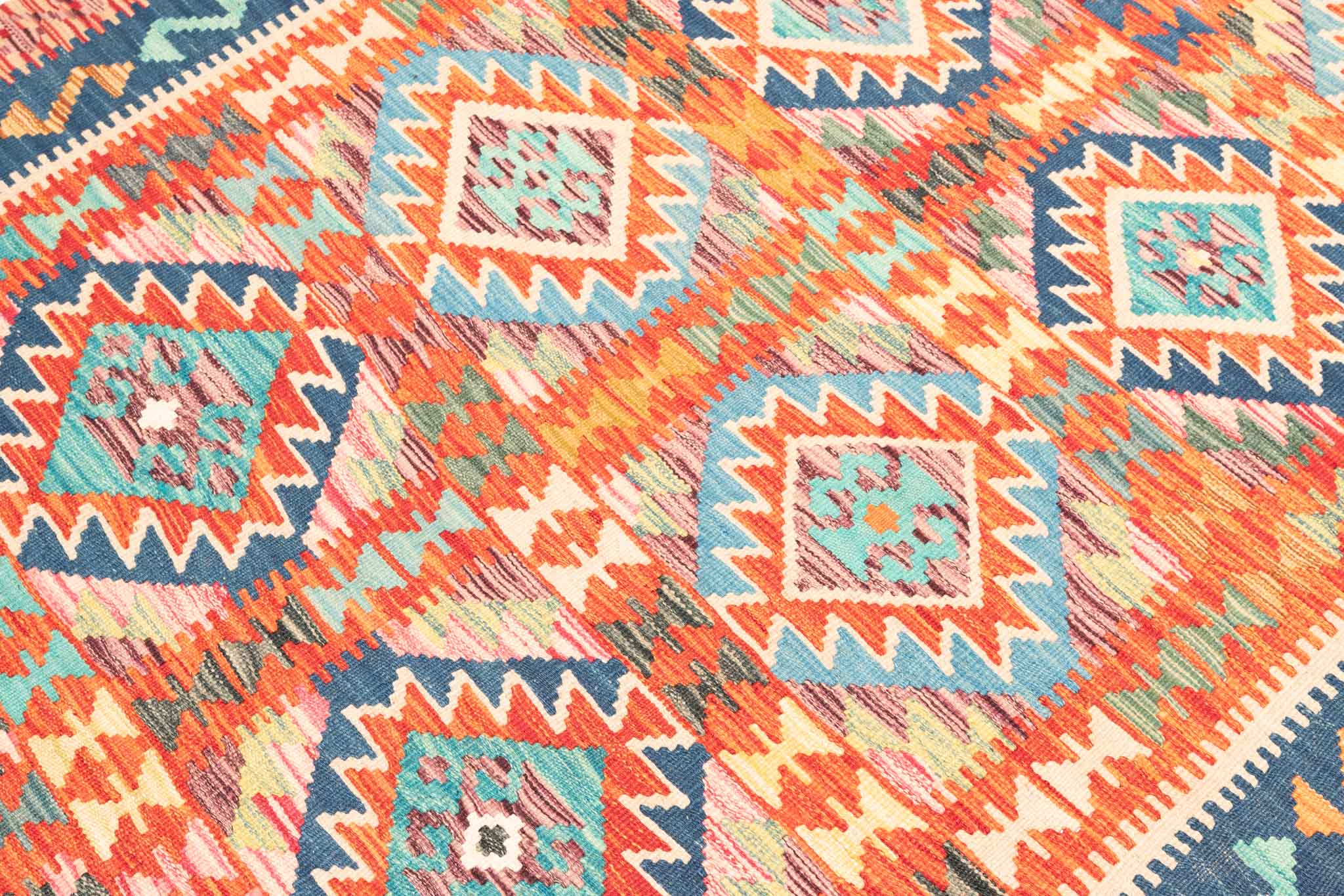 Afghanischer Kelim – 230 × 145 cm – handgewebt aus Schurwolle