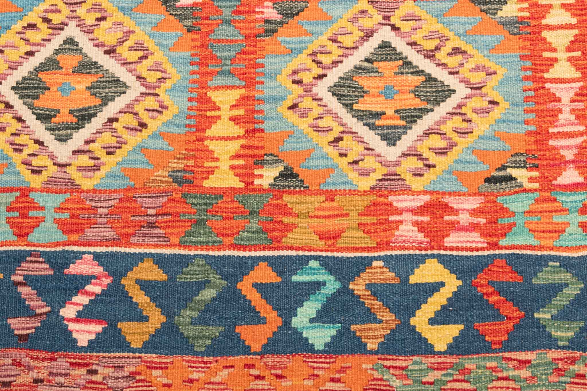 Afghanischer Kelim – 230 × 145 cm – handgewebt aus Schurwolle