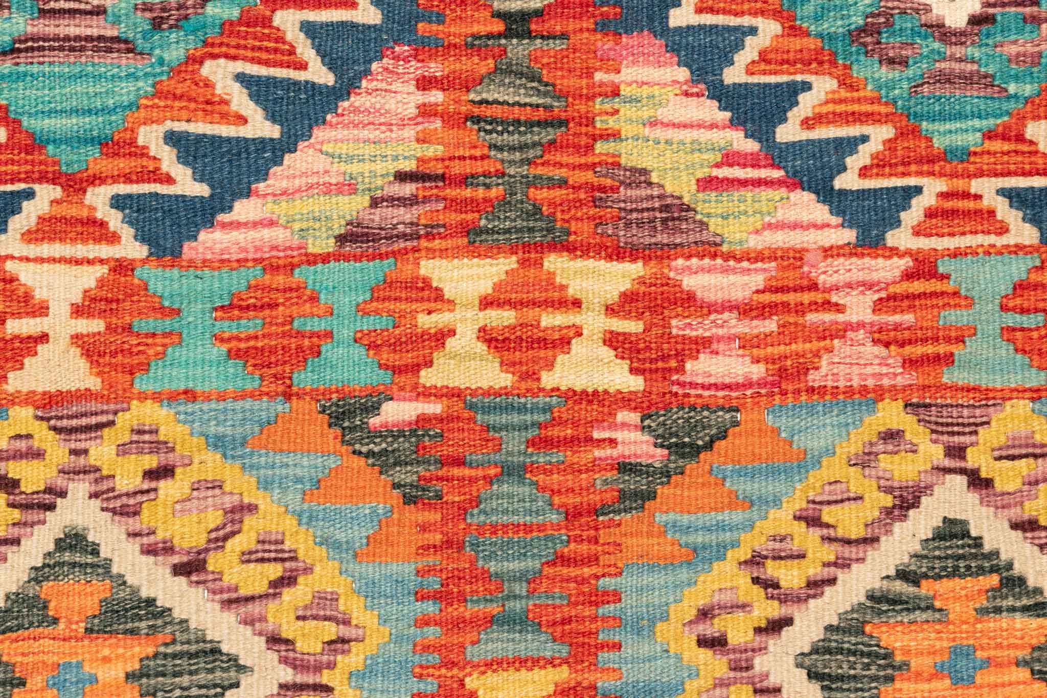 Afghanischer Kelim – 230 × 145 cm – handgewebt aus Schurwolle