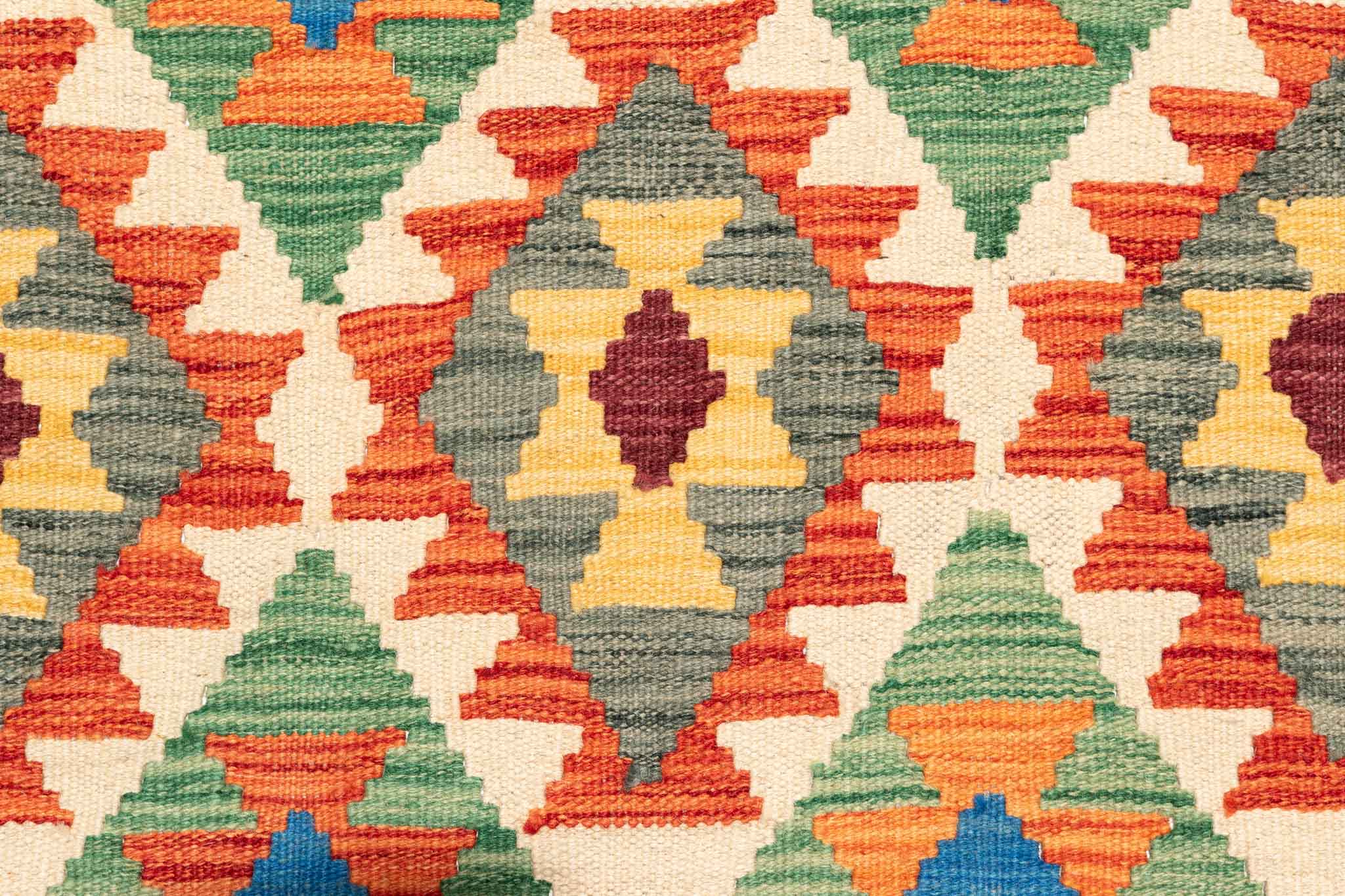 Afghanischer Kelim – 236 × 168 cm – handgewebt aus Schurwolle